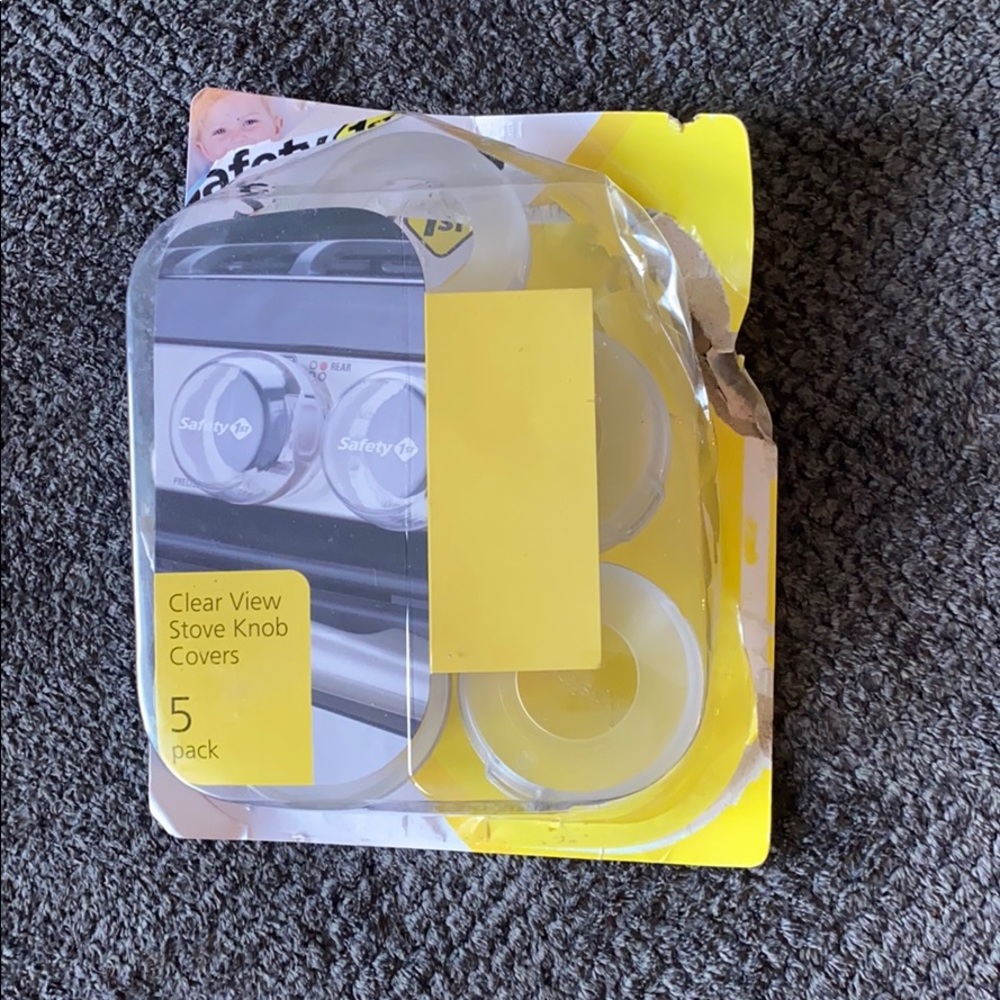 🔥 $5 if bundled 🔥 Safety First clear stove knob covers set of 5